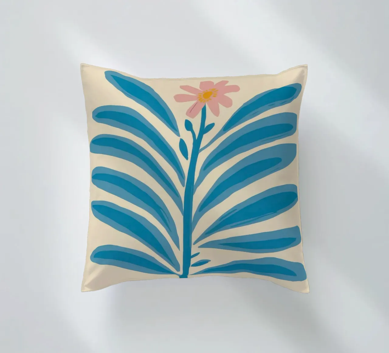 Elegant Azure Branch cuscino da Luna Aura
