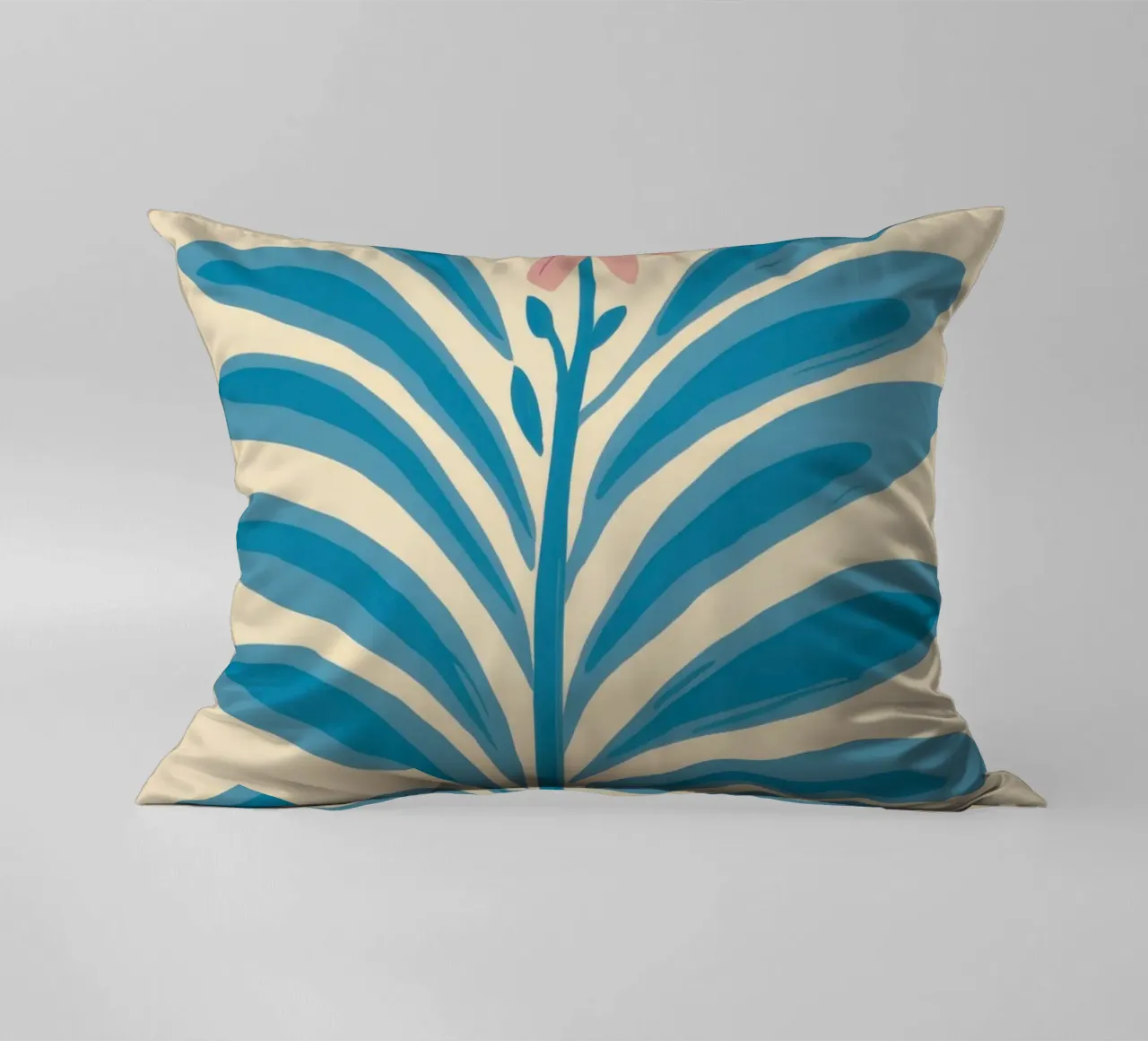 Elegant Azure Branch cuscino da Luna Aura