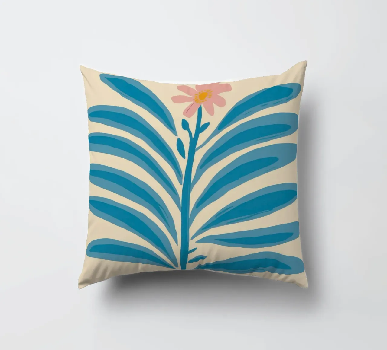 Elegant Azure Branch cuscino da Luna Aura