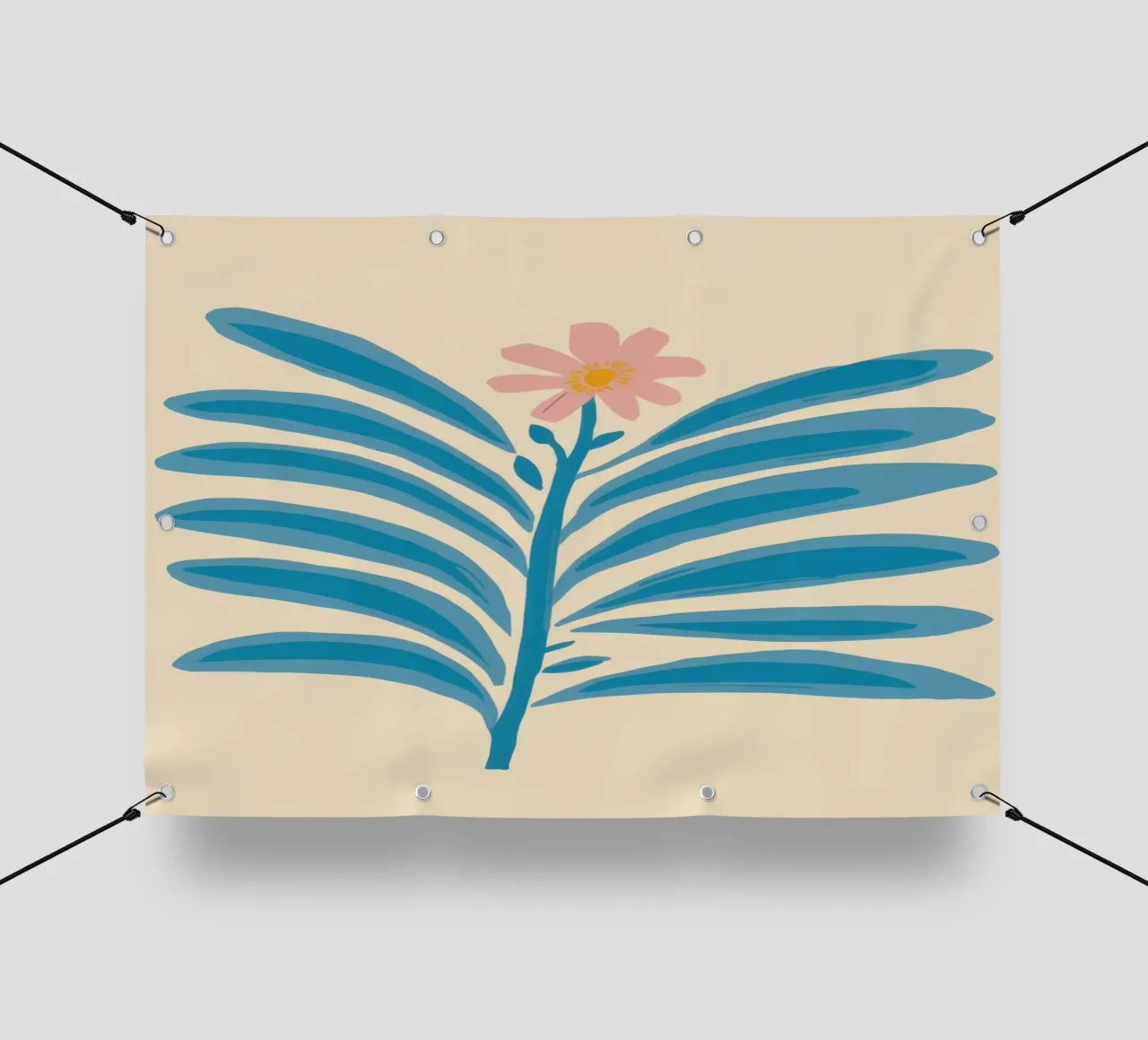 Elegant Azure Branch telo in pvc da Luna Aura