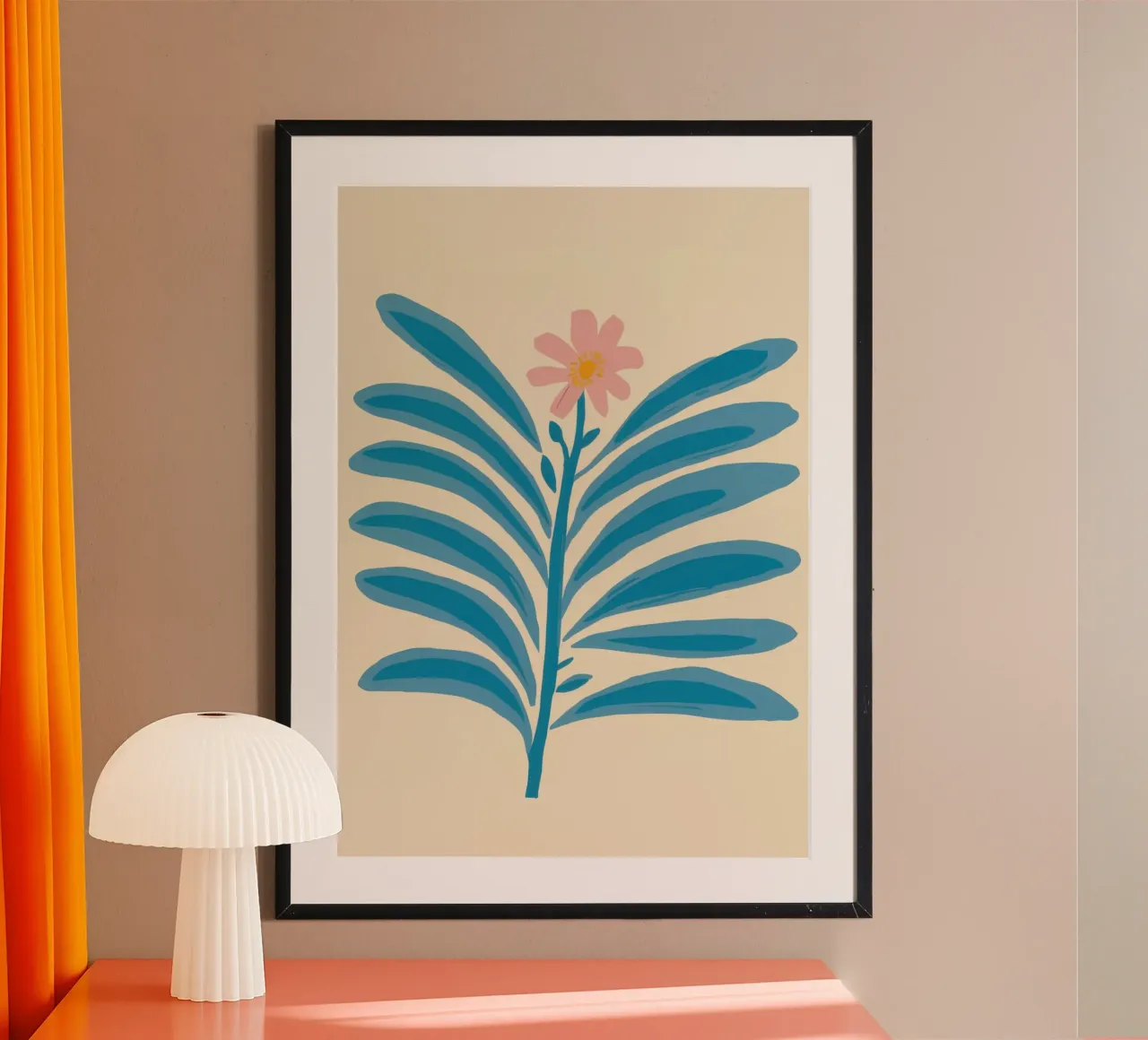 Elegant Azure Branch poster da Luna Aura