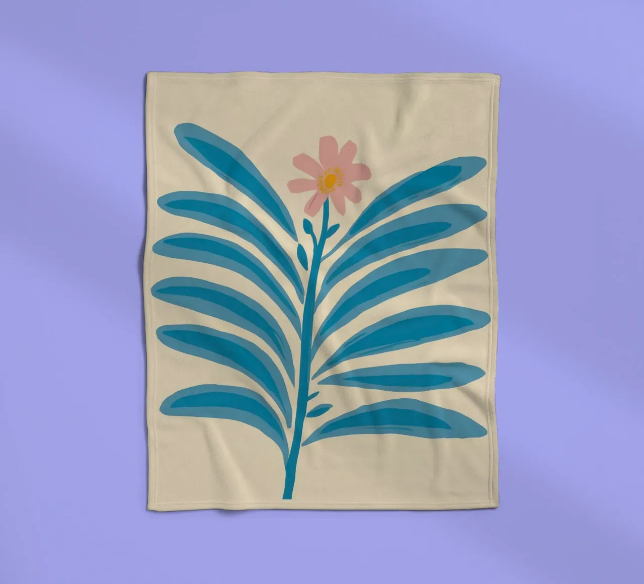 Elegant Azure Branch coperta in pile da Luna Aura