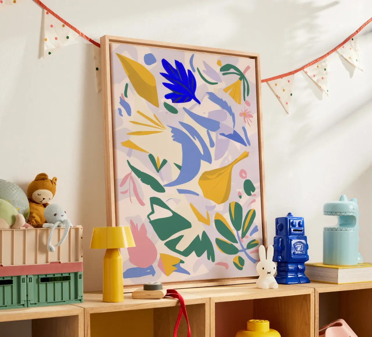 Maraoui Bladertuin canvas met Baklijst van Irish Strokes