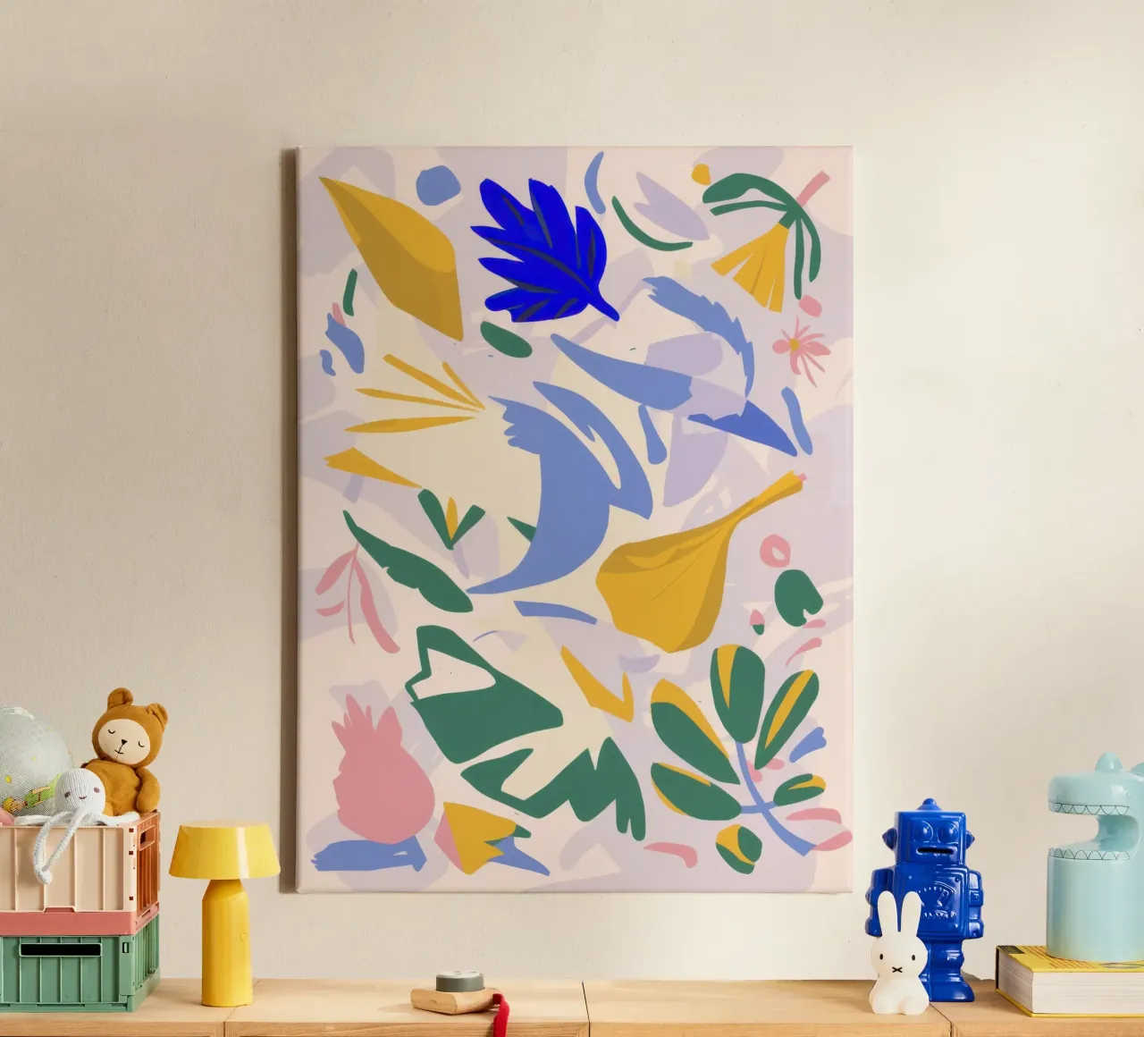 Maraoui Bladertuin canvas met Baklijst van Irish Strokes