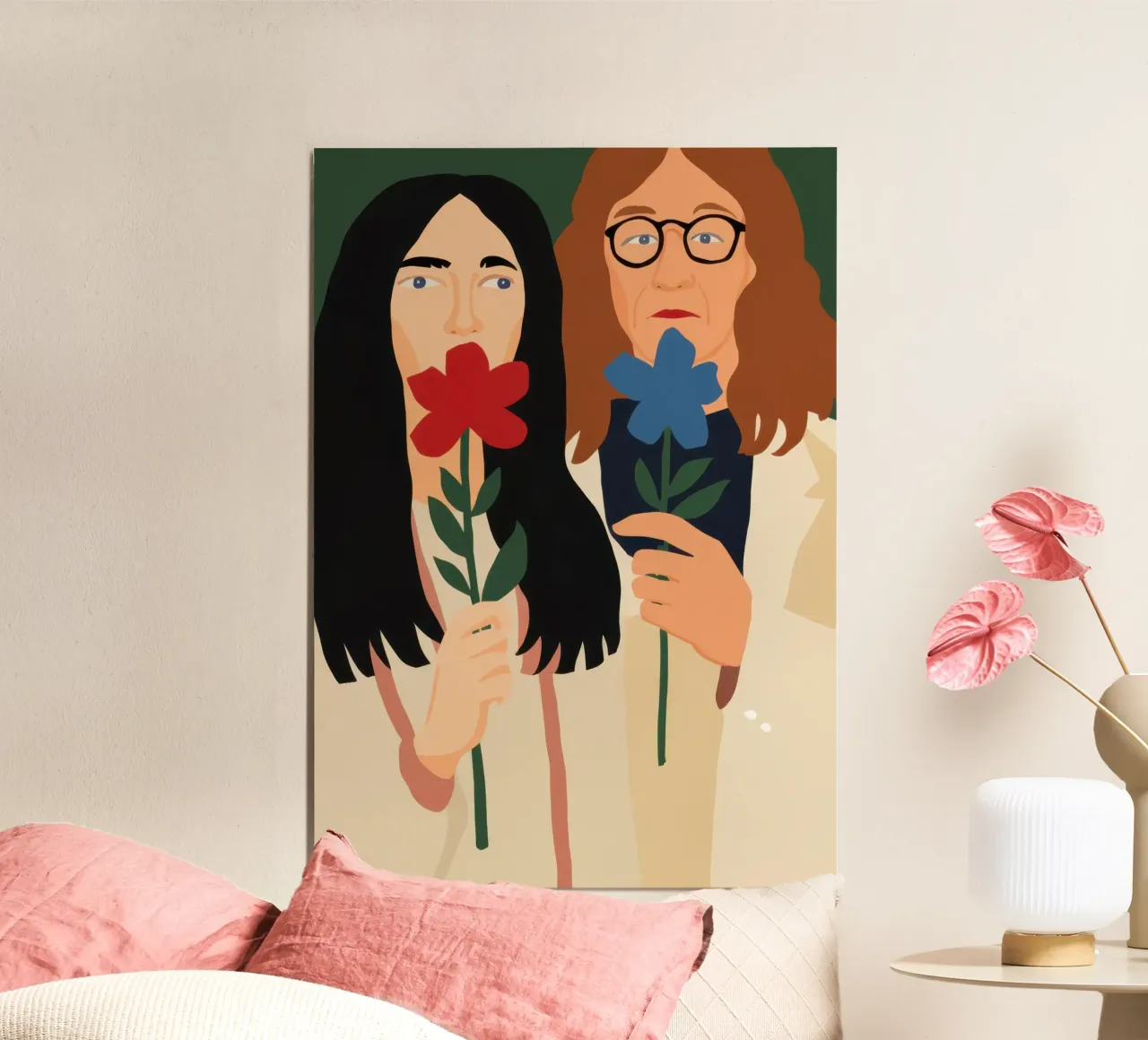 Amicizia in fiore poster da Luna Aura