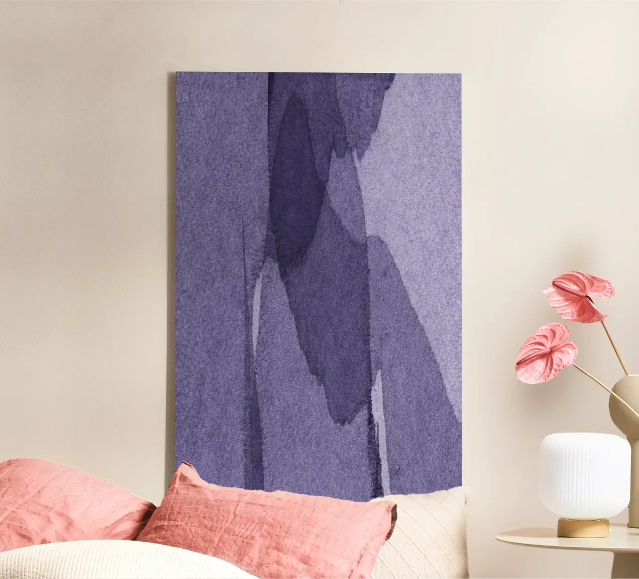transparent violet canvas by IRIS LEHNHARDT FINE ART