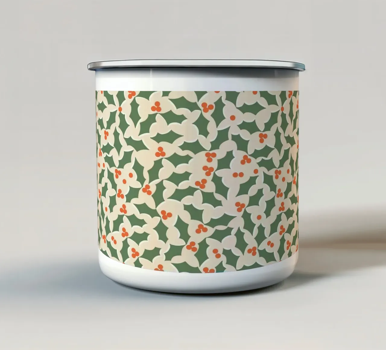 Christmas Pattern No 39 tazza in smalto da treechild