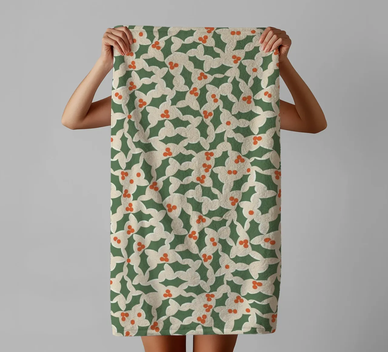 Christmas Pattern No 39 asciugamano da bagno da treechild