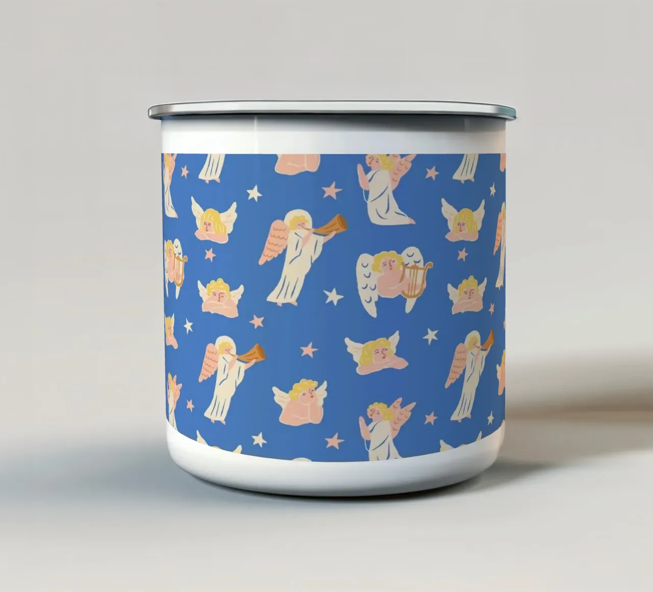 Christmas Pattern No 40 tazza in smalto da treechild