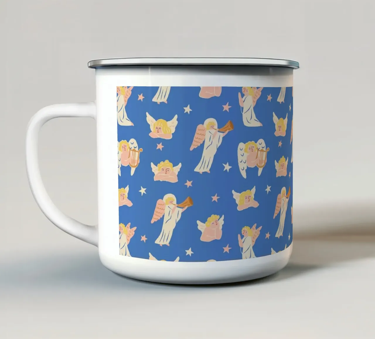 Christmas Pattern No 40 tazza in smalto da treechild