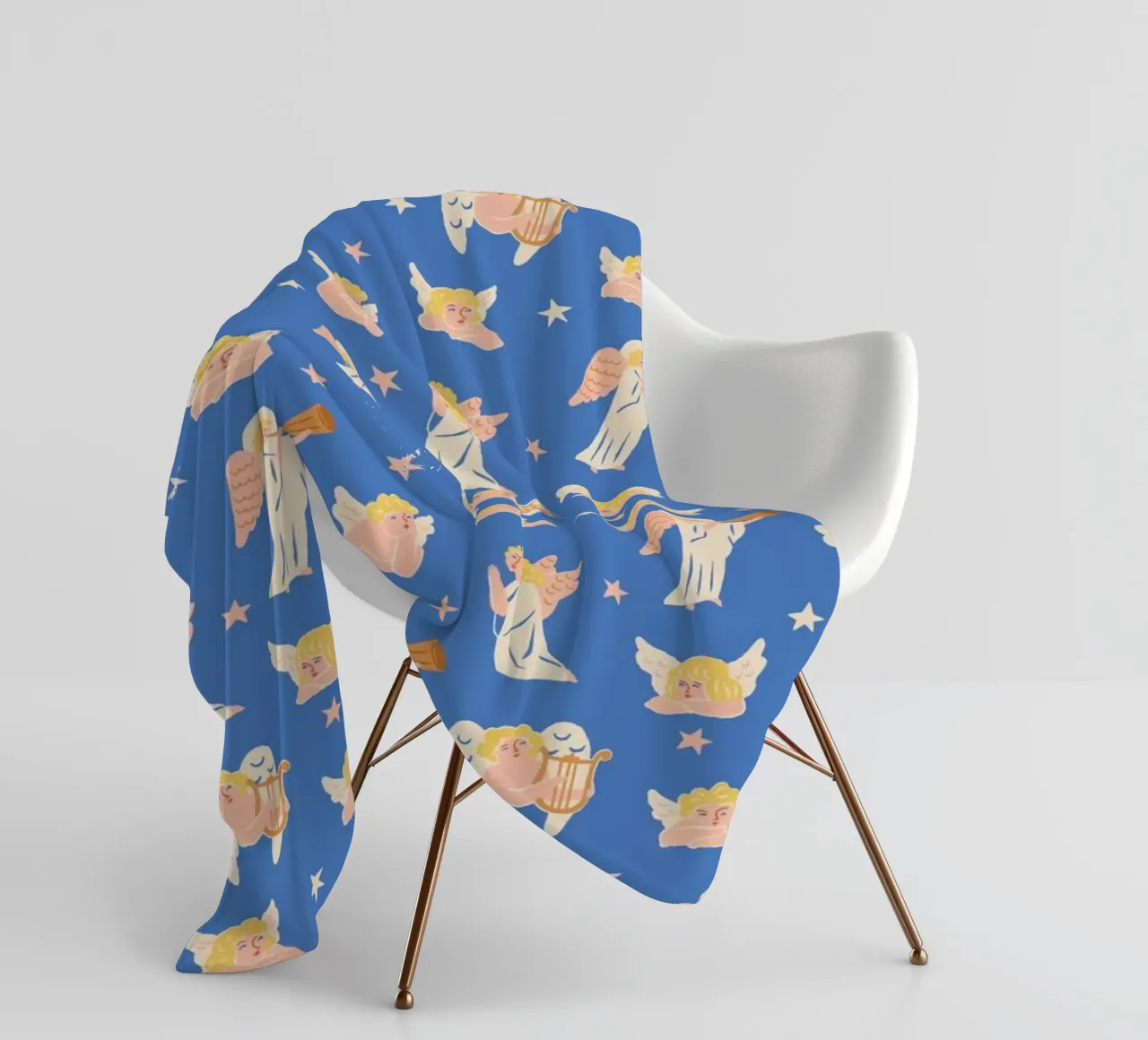Christmas Pattern No 40 fleece blanket by treechild