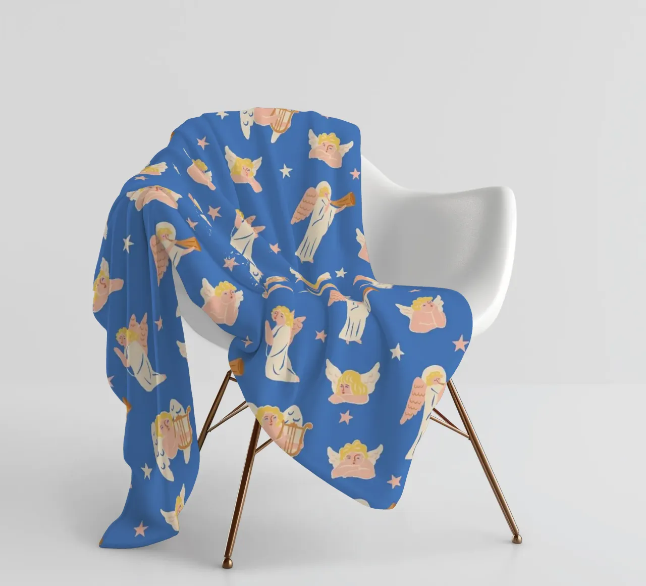 Christmas Pattern No 40 fleece blanket by treechild