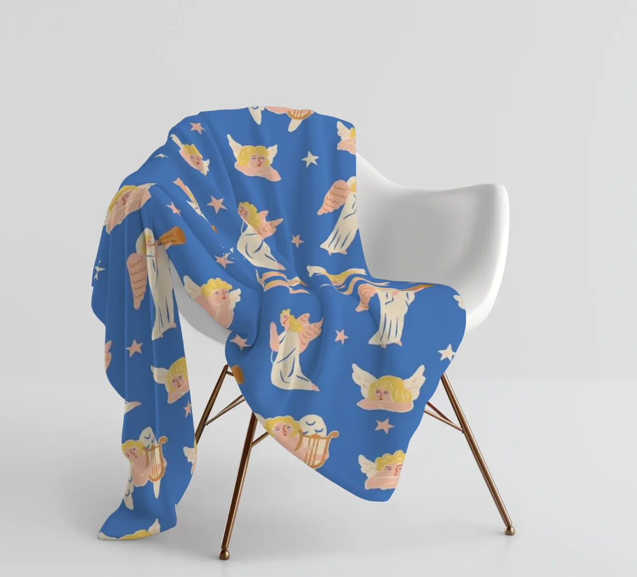 Christmas Pattern No 40 fleece blanket by treechild