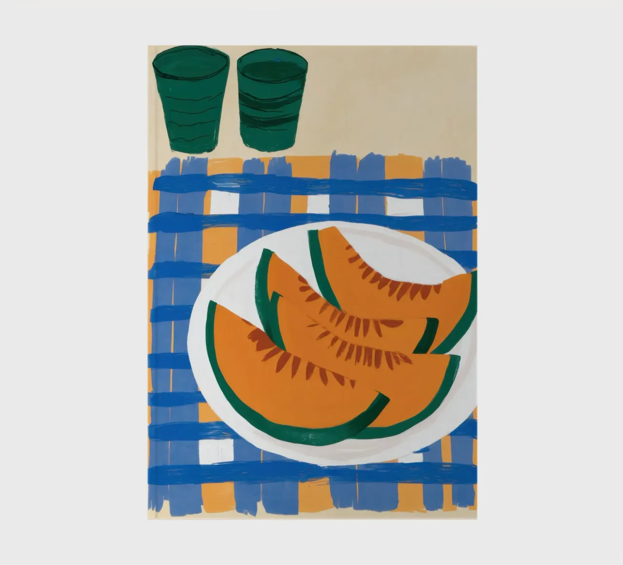 Melon on Checkers notebook by Irish Strokes