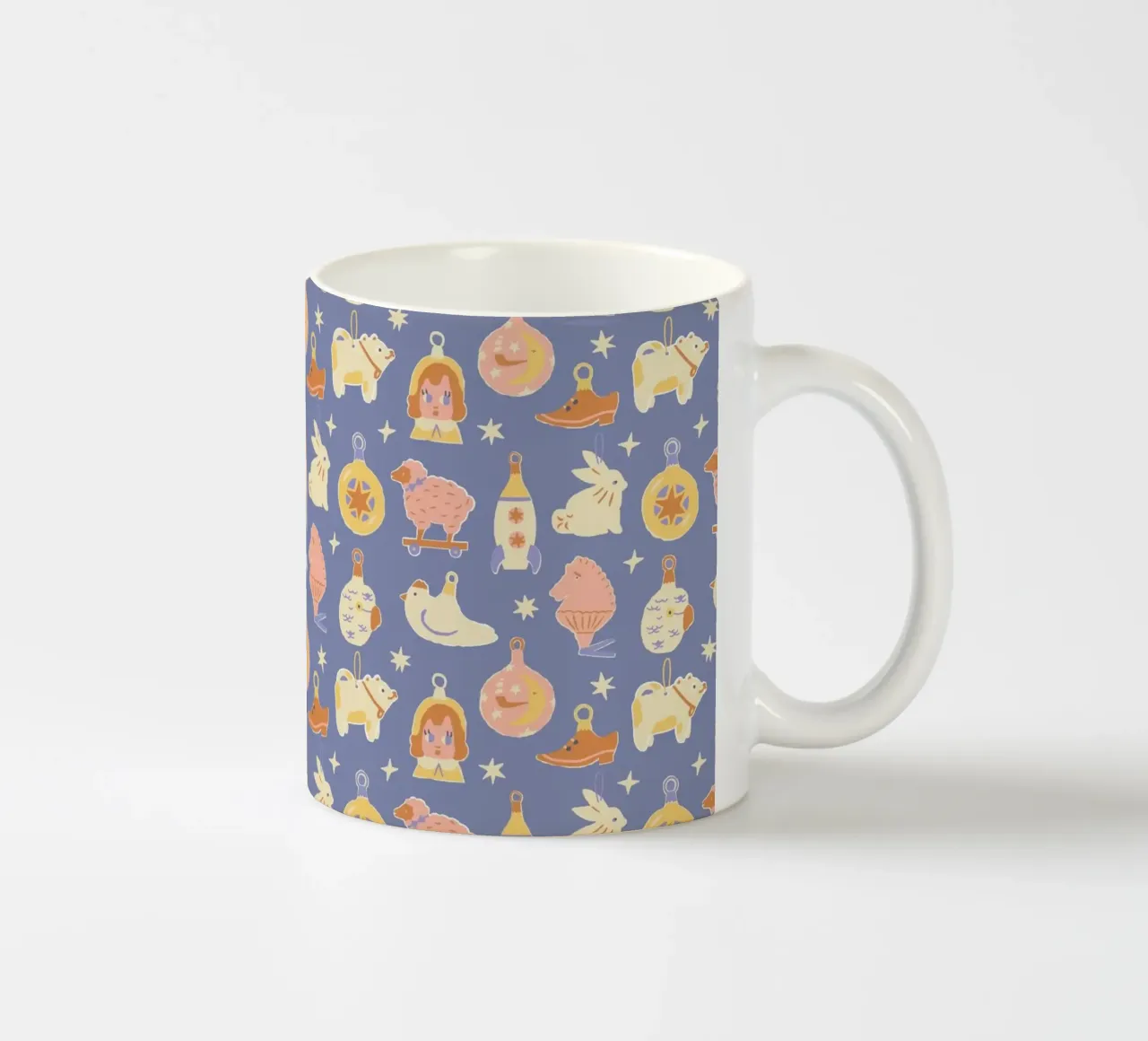 Christmas Pattern No 41 tazza in ceramica da treechild