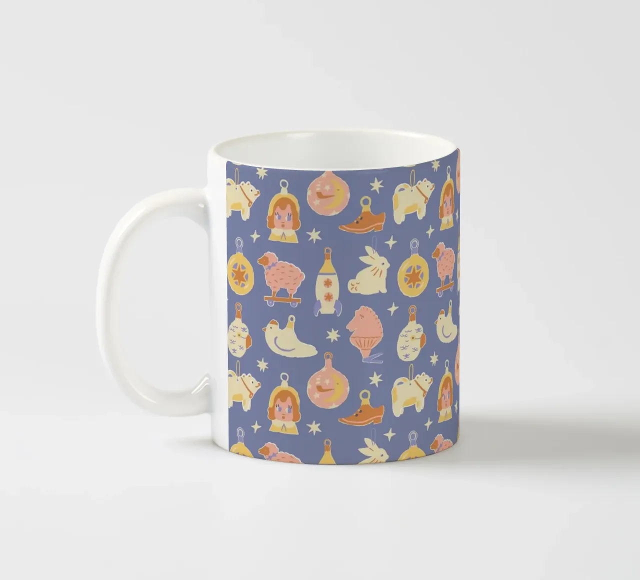 Christmas Pattern No 41 tazza in ceramica da treechild