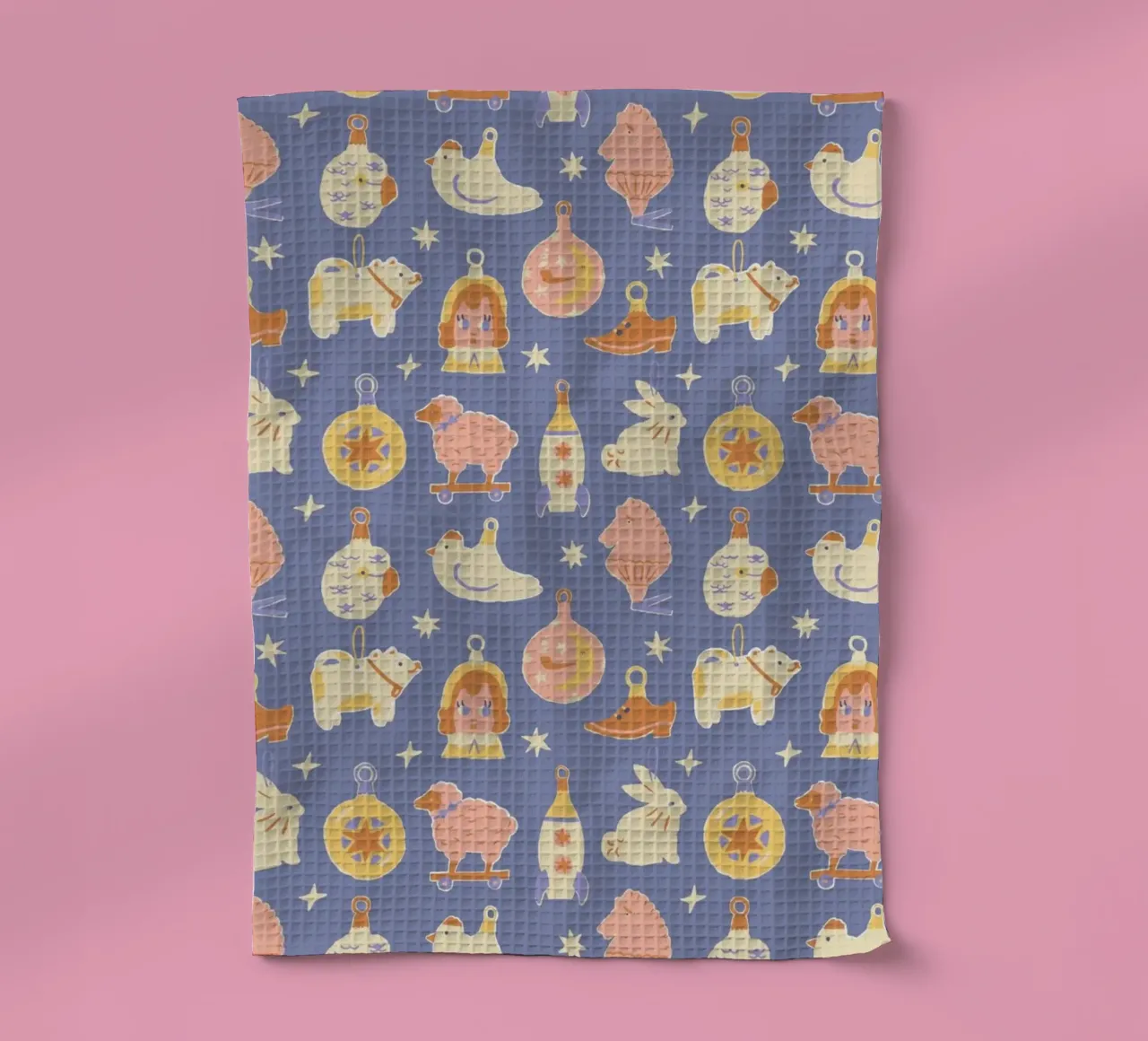 Christmas Pattern No 41 canovaccio da cucina da treechild