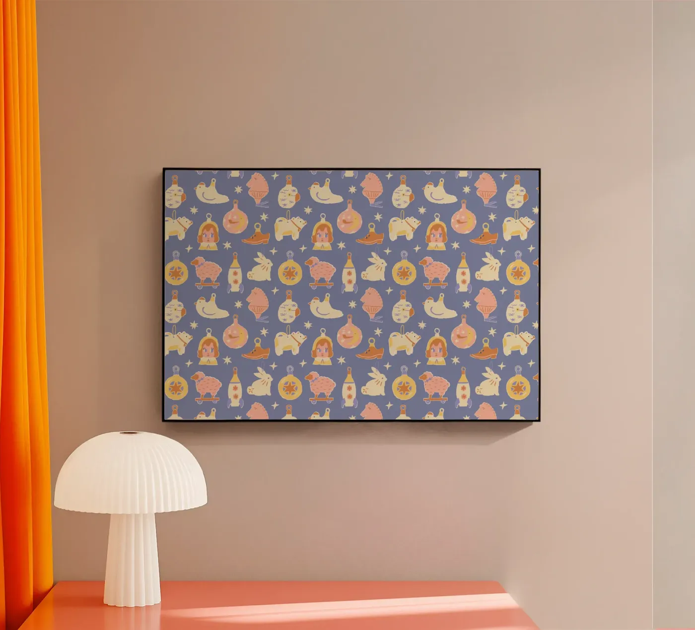 Christmas Pattern No 41 acrylic glass by treechild