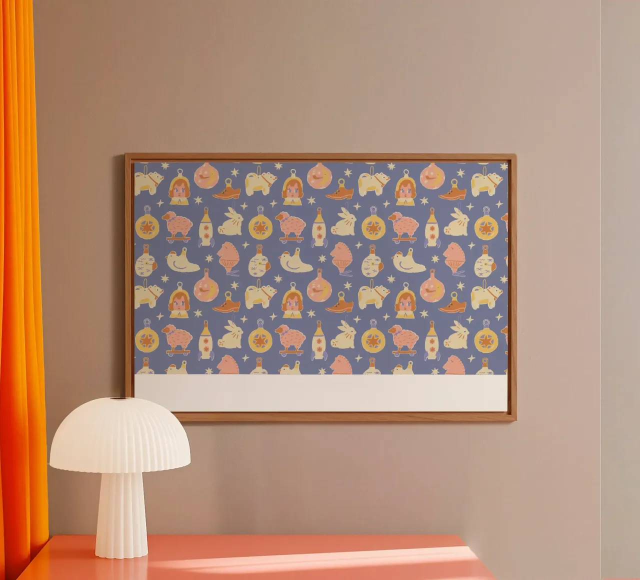 Christmas Pattern No 41 alluminio dibond da treechild