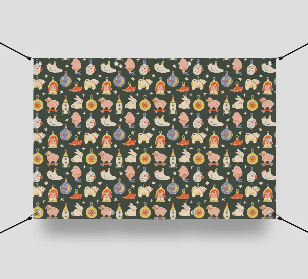 Christmas Pattern No 42 telo in pvc da treechild