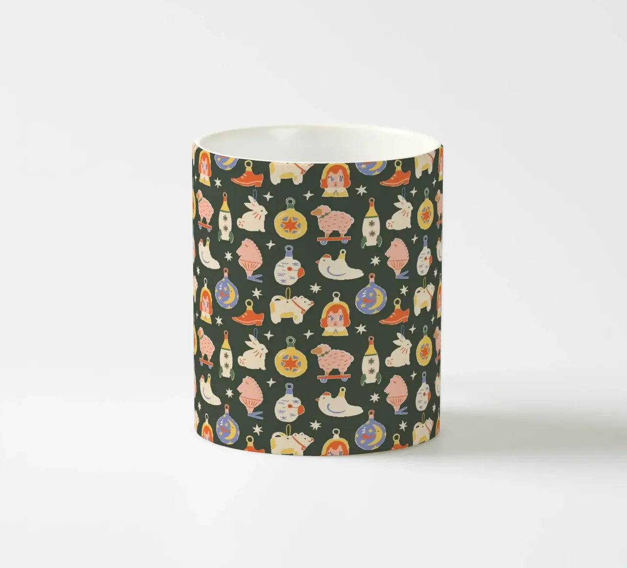 Christmas Pattern No 42 tazza in ceramica da treechild