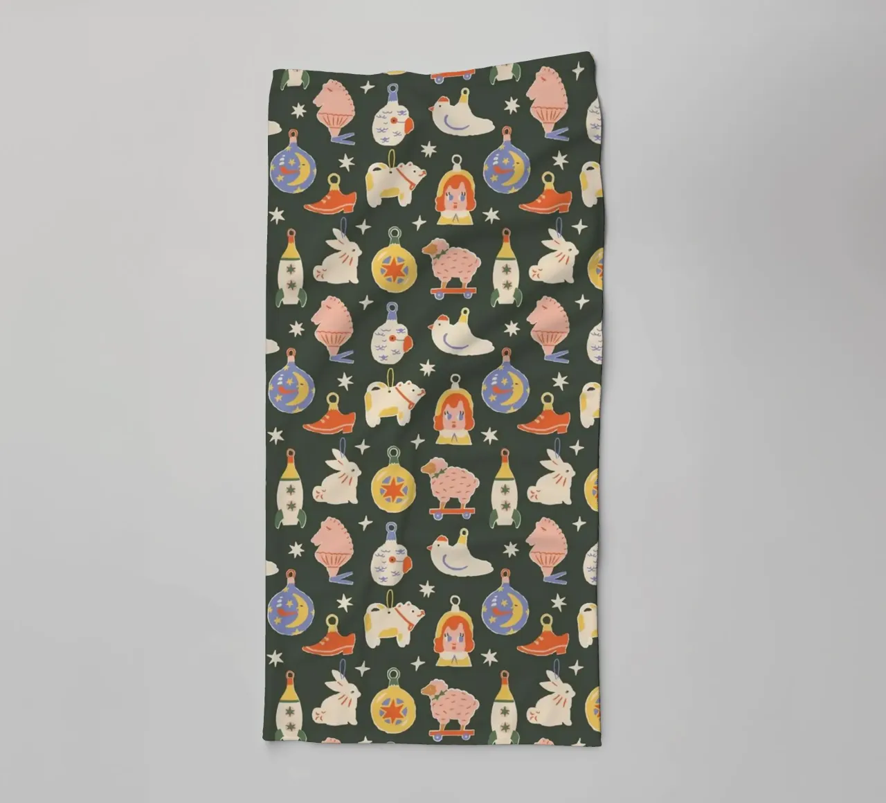 Christmas Pattern No 42 asciugamano da bagno da treechild