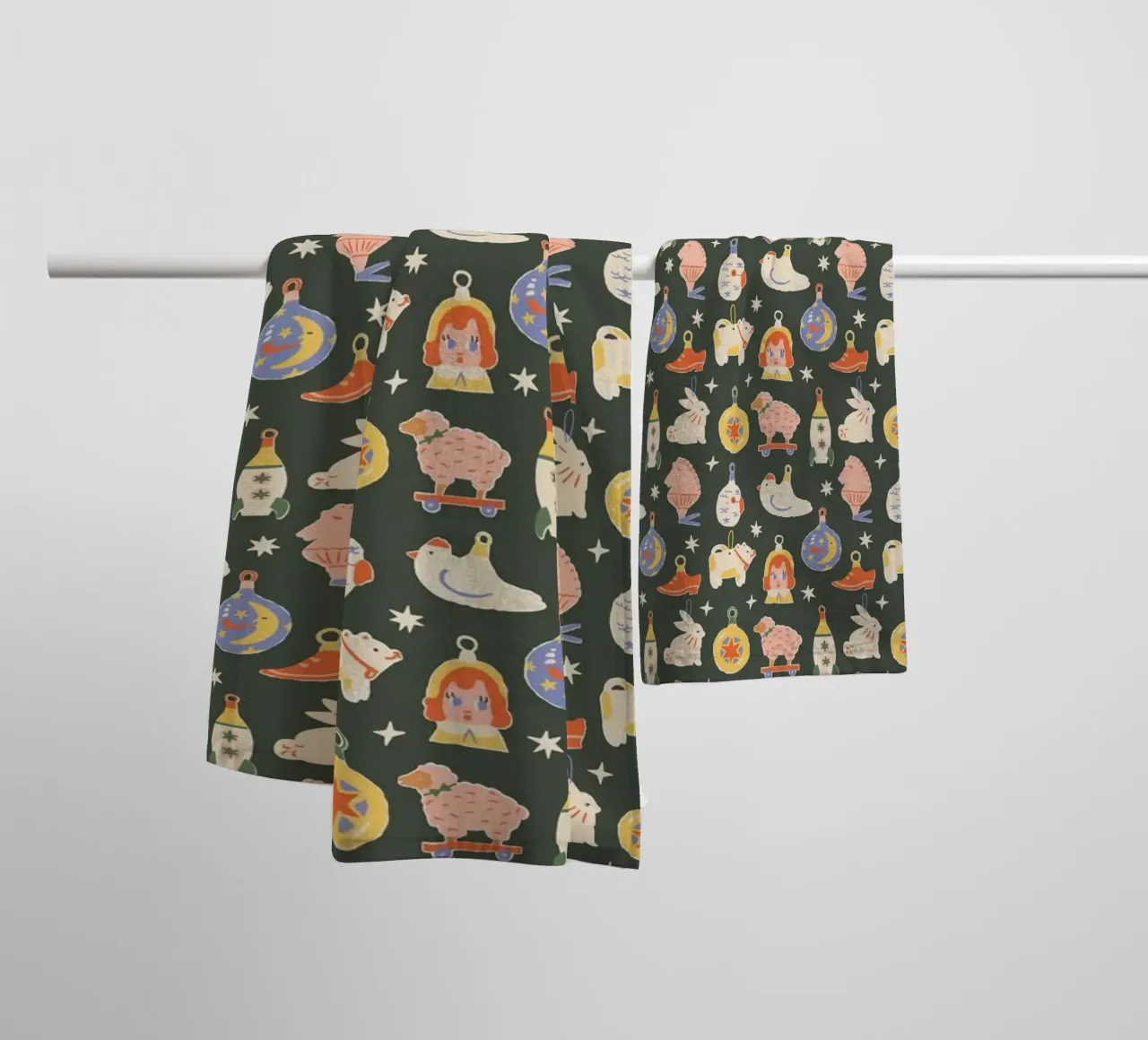 Christmas Pattern No 42 asciugamano da bagno da treechild