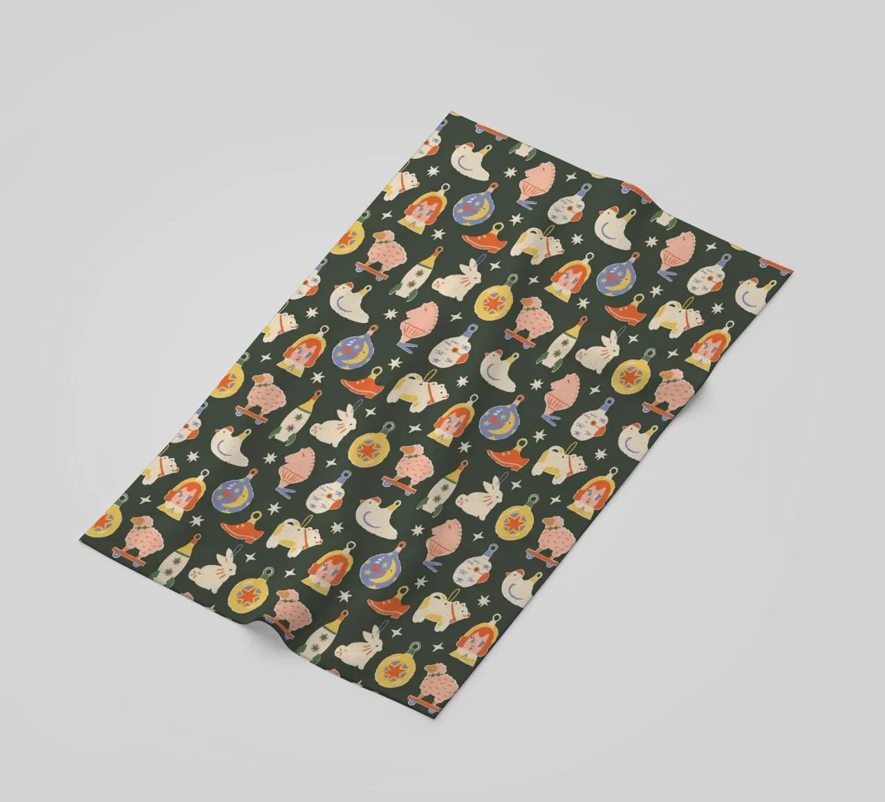 Christmas Pattern No 42 telo mare da treechild