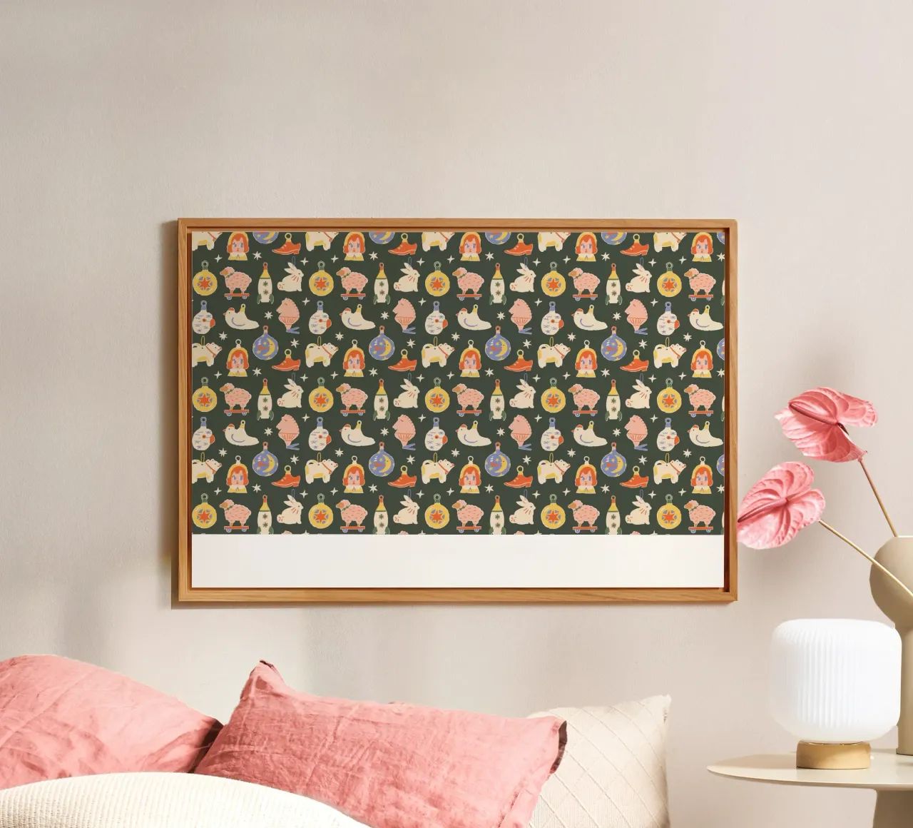 Christmas Pattern No 42 alluminio dibond da treechild
