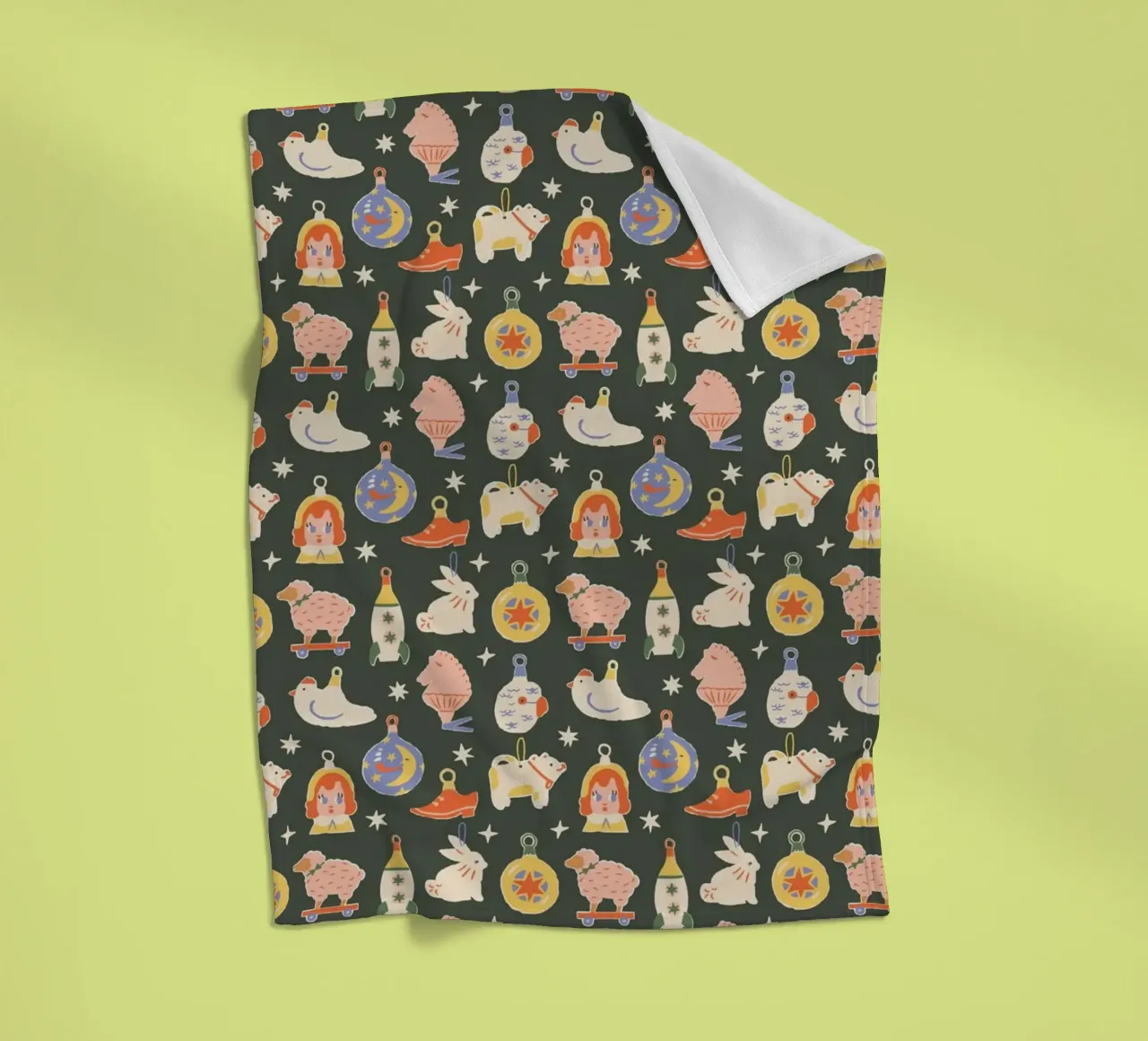 Christmas Pattern No 42 coperta in pile da treechild