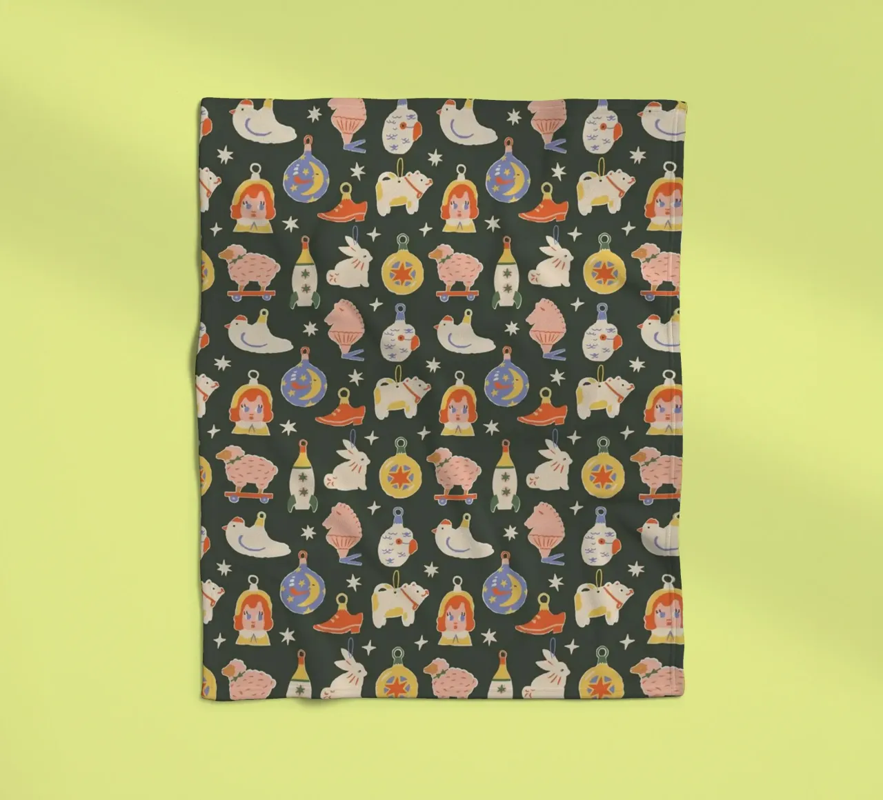 Christmas Pattern No 42 coperta in pile da treechild