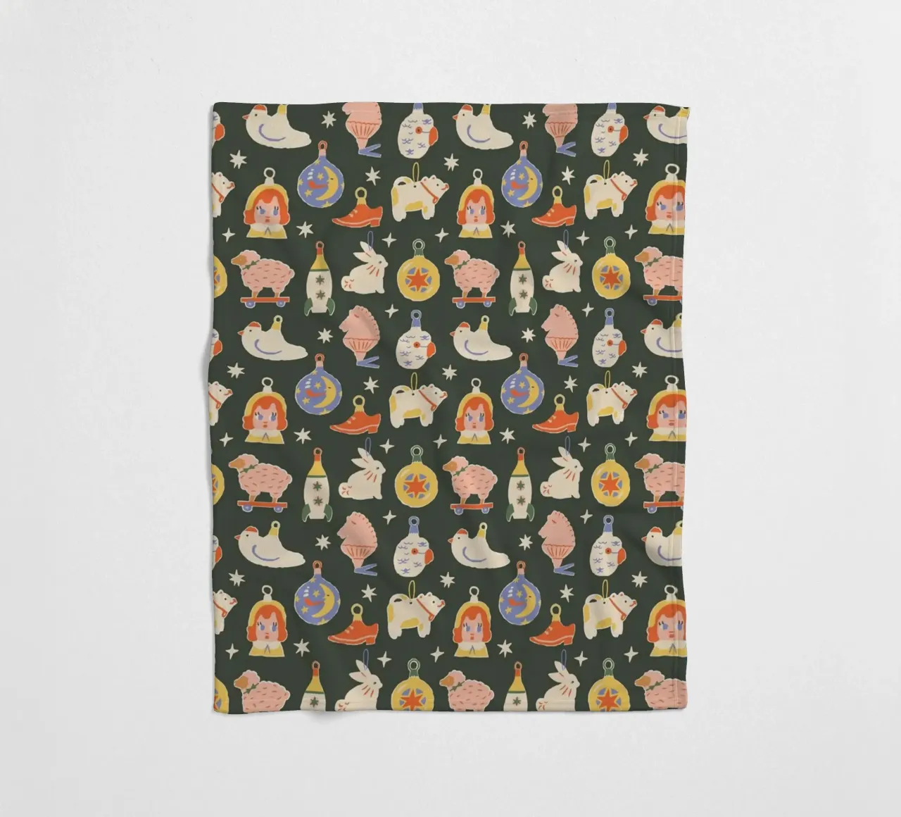 Christmas Pattern No 42 coperta in pile da treechild