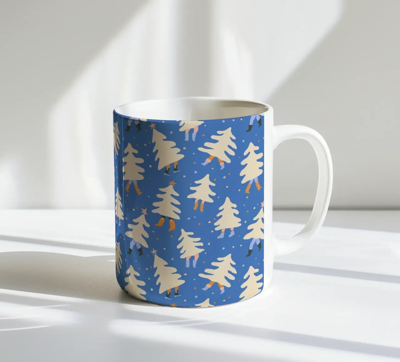 Christmas Pattern No 43 tazza in ceramica da treechild