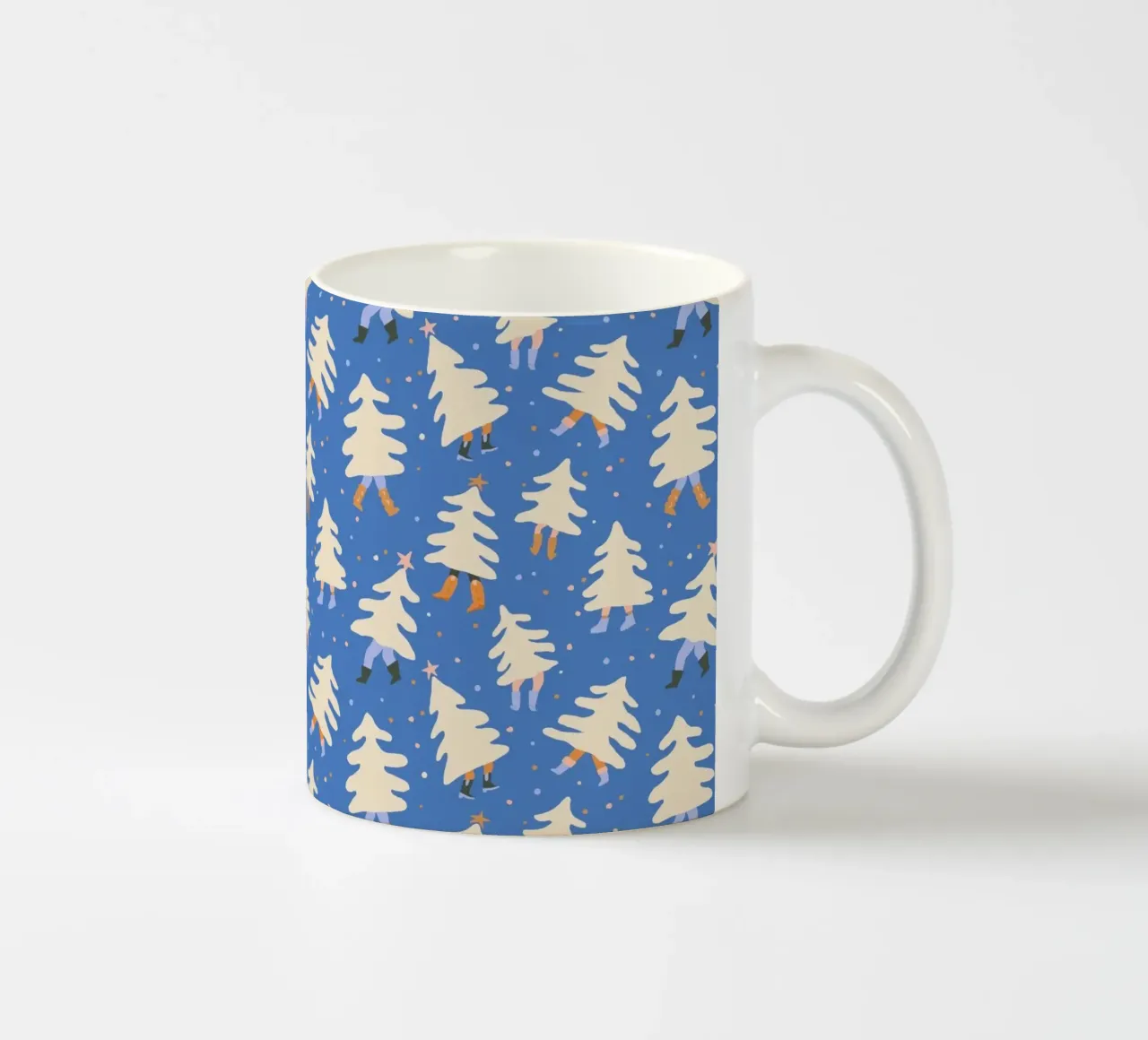 Christmas Pattern No 43 tazza in ceramica da treechild