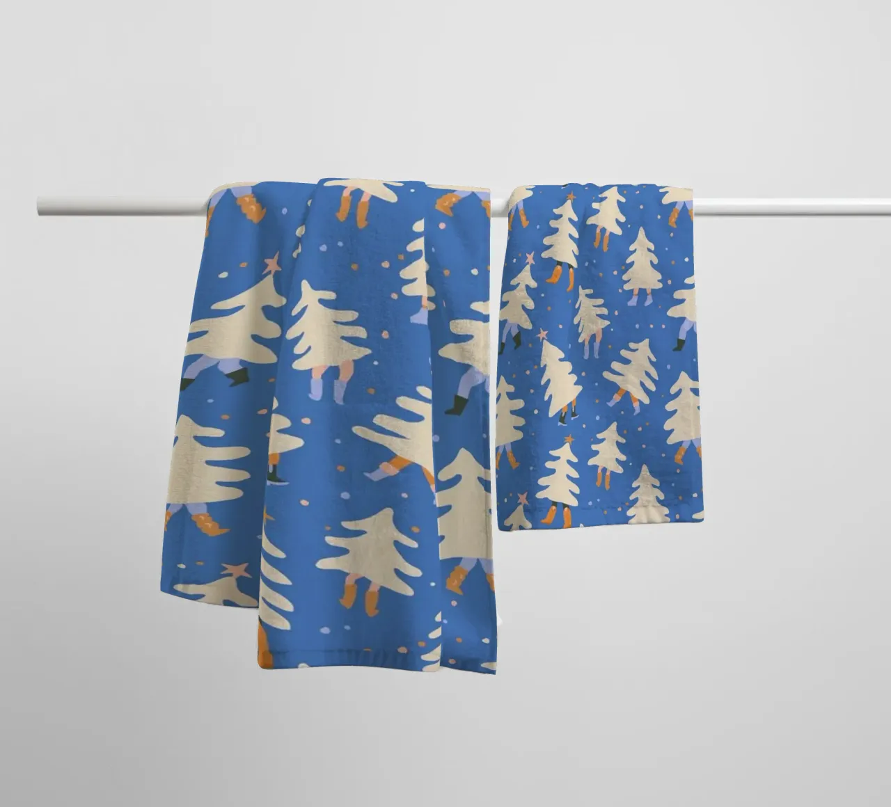 Christmas Pattern No 43 asciugamano da bagno da treechild