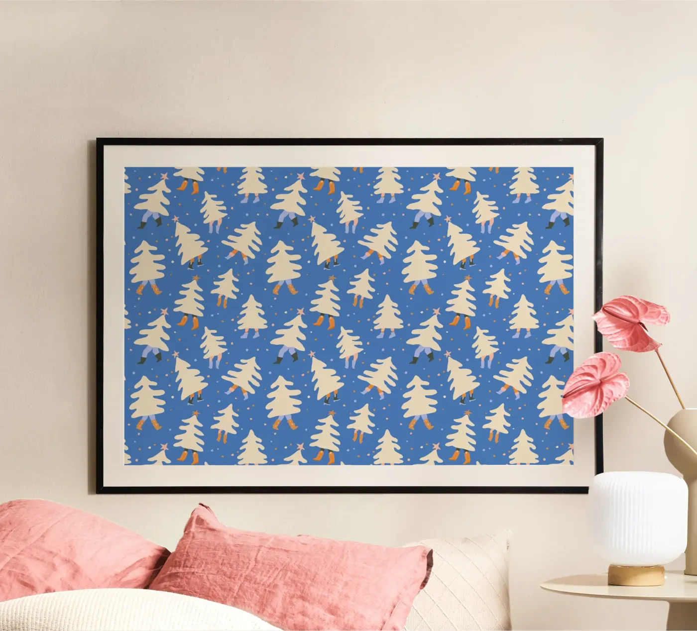 Christmas Pattern No 43 poster da treechild
