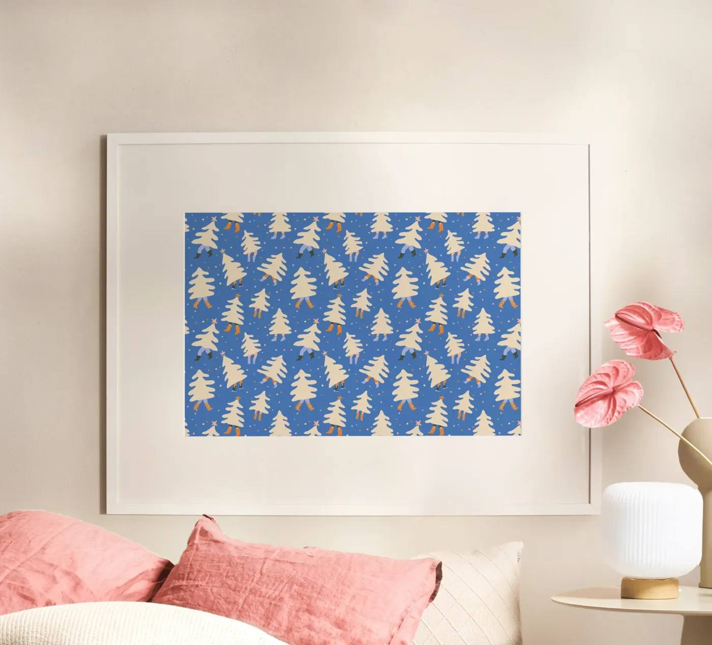 Christmas Pattern No 43 poster da treechild