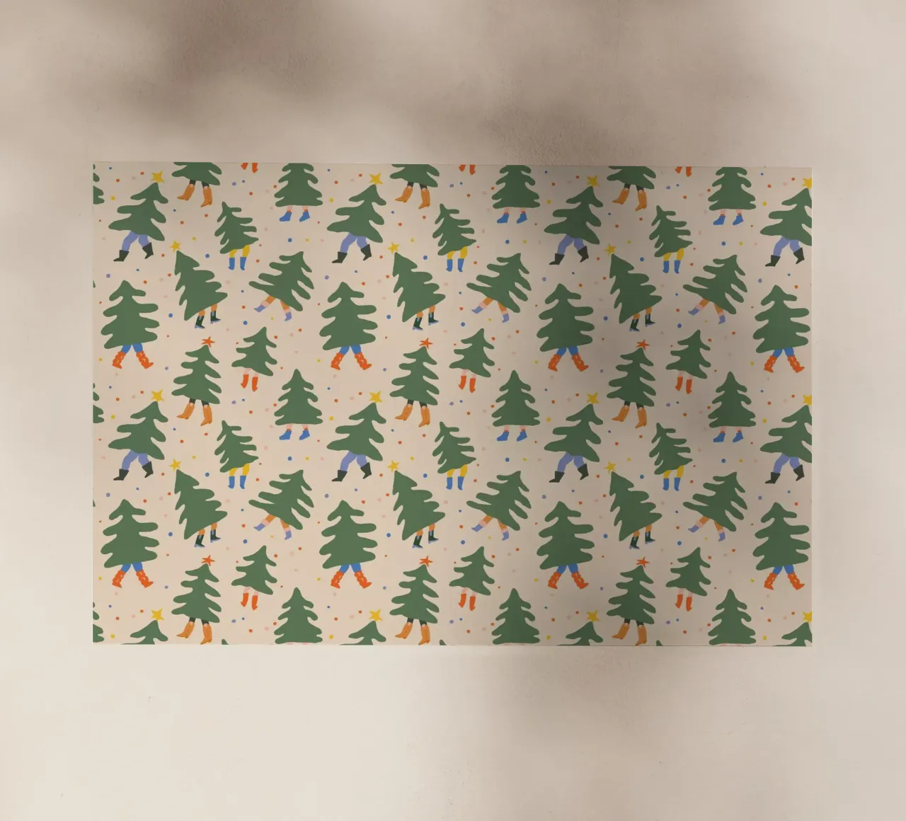 Christmas Pattern No 45 pellicola backlit da treechild