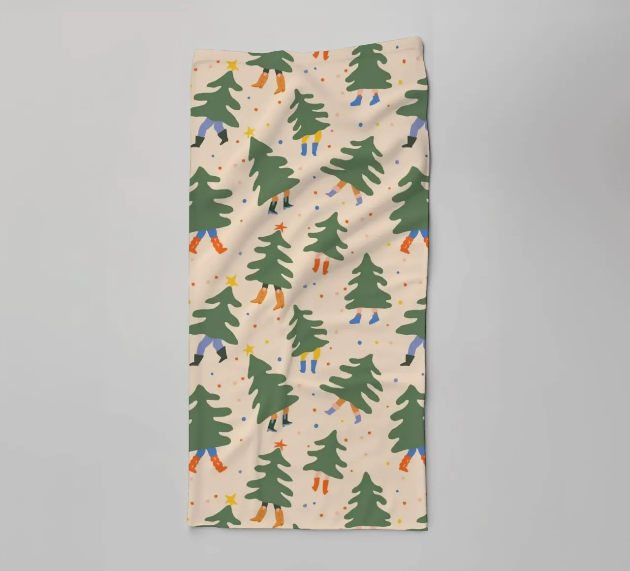 Christmas Pattern No 45 asciugamano da bagno da treechild