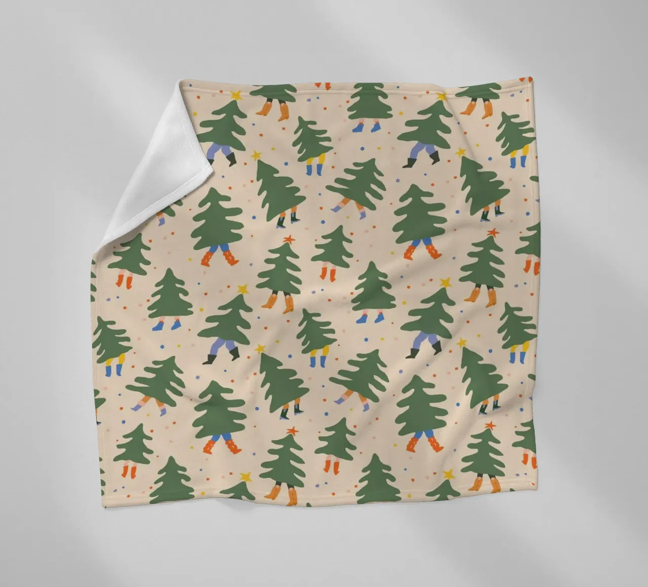 Christmas Pattern No 45 coperta in pile da treechild