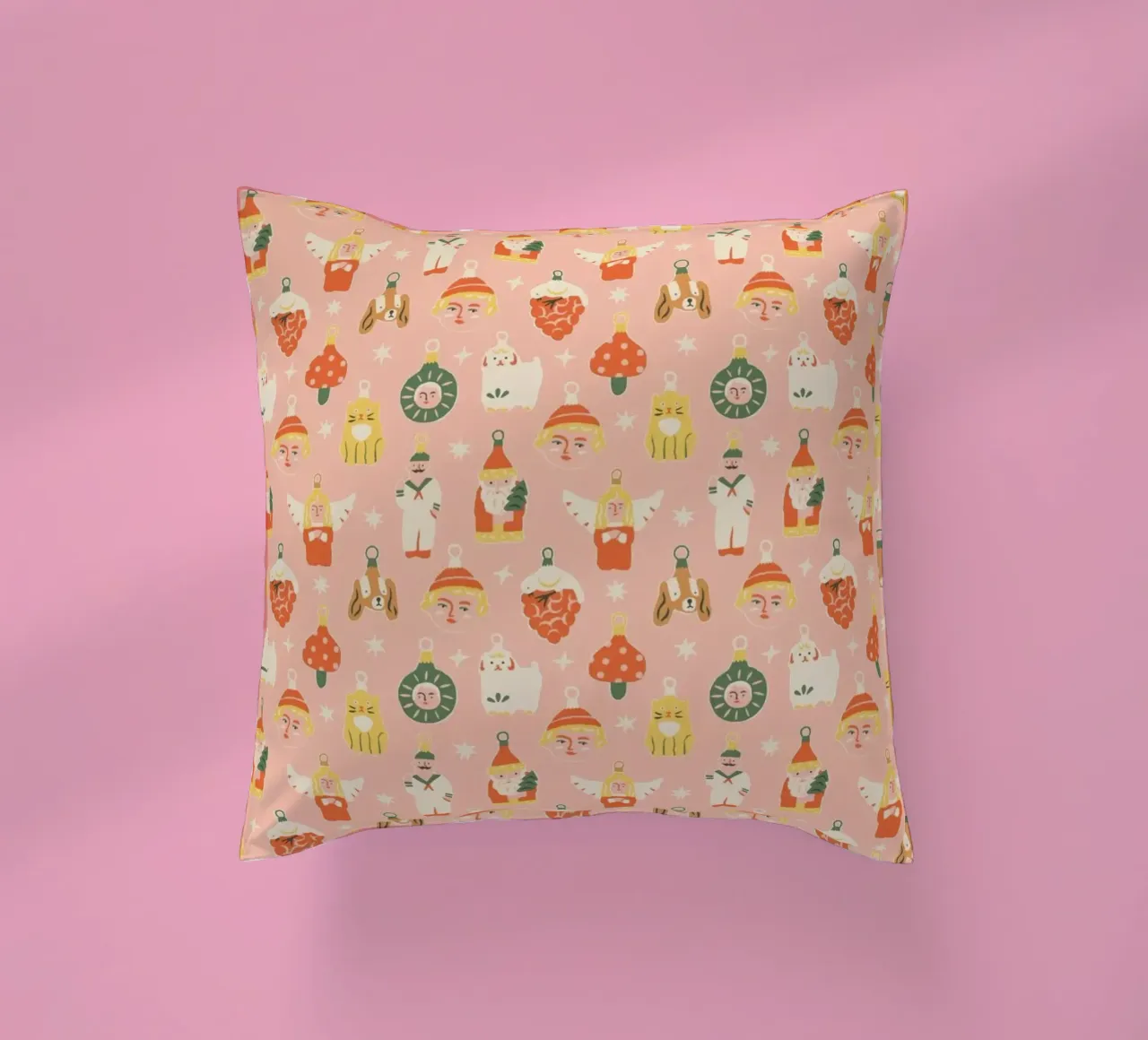 Christmas pattern No 46 cuscino da treechild