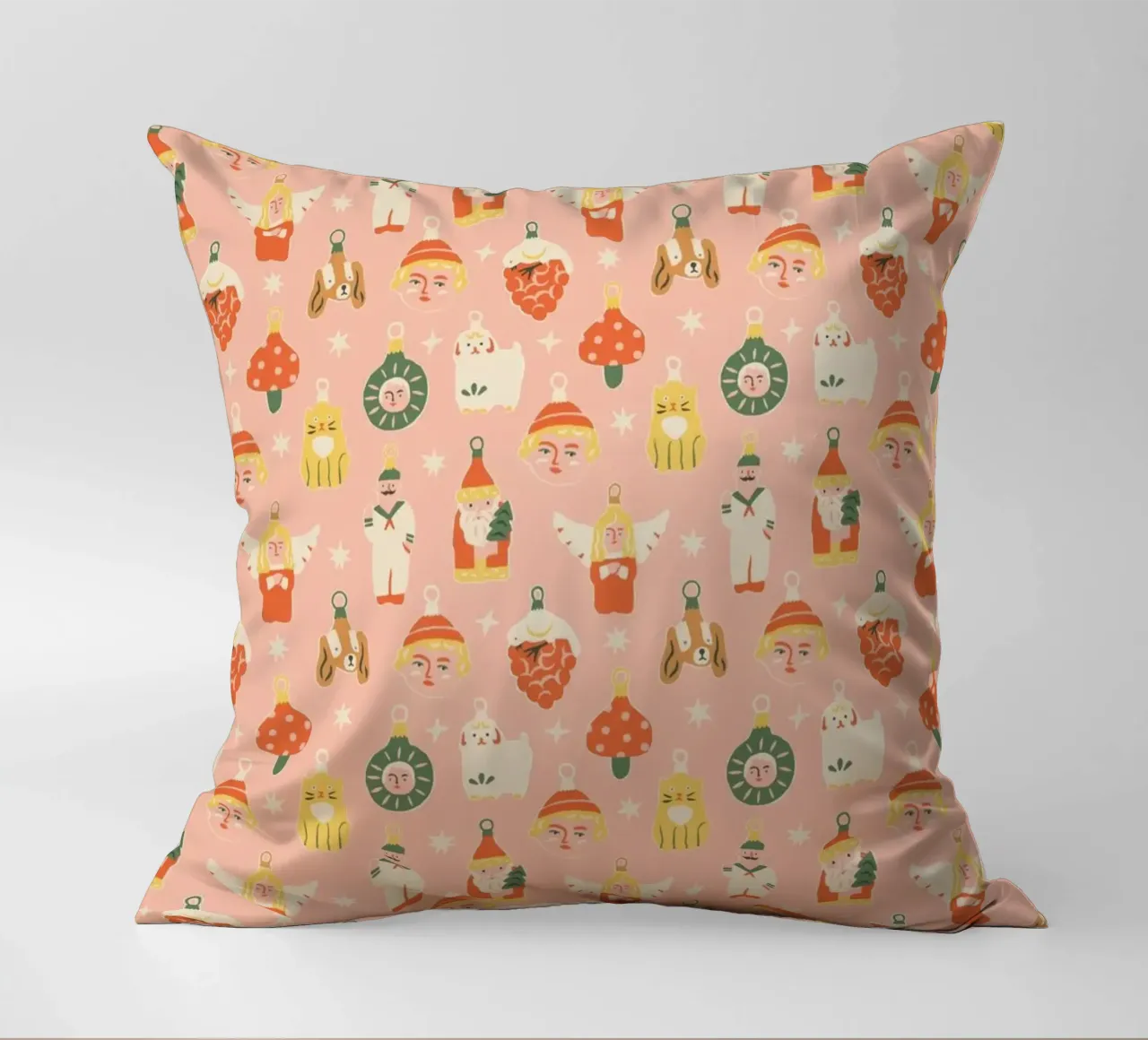 Christmas pattern No 46 cuscino da treechild