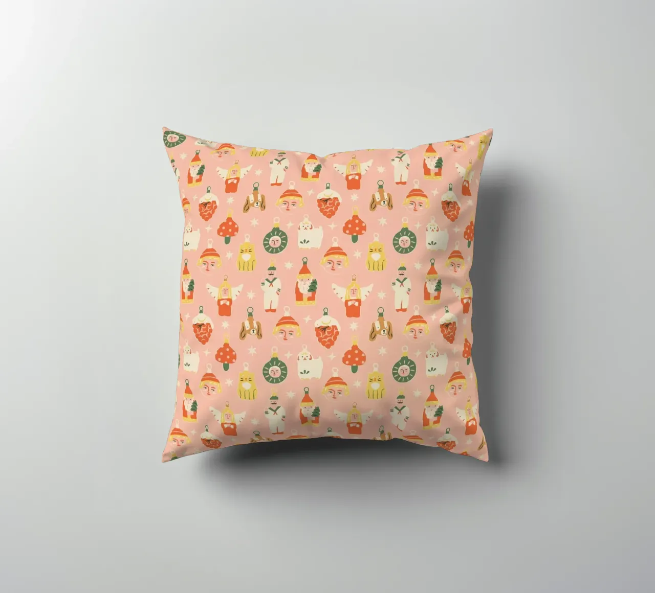 Christmas pattern No 46 cuscino da treechild