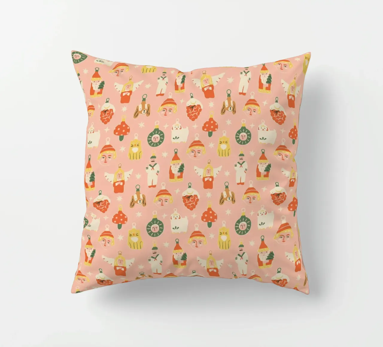 Christmas pattern No 46 cuscino da treechild
