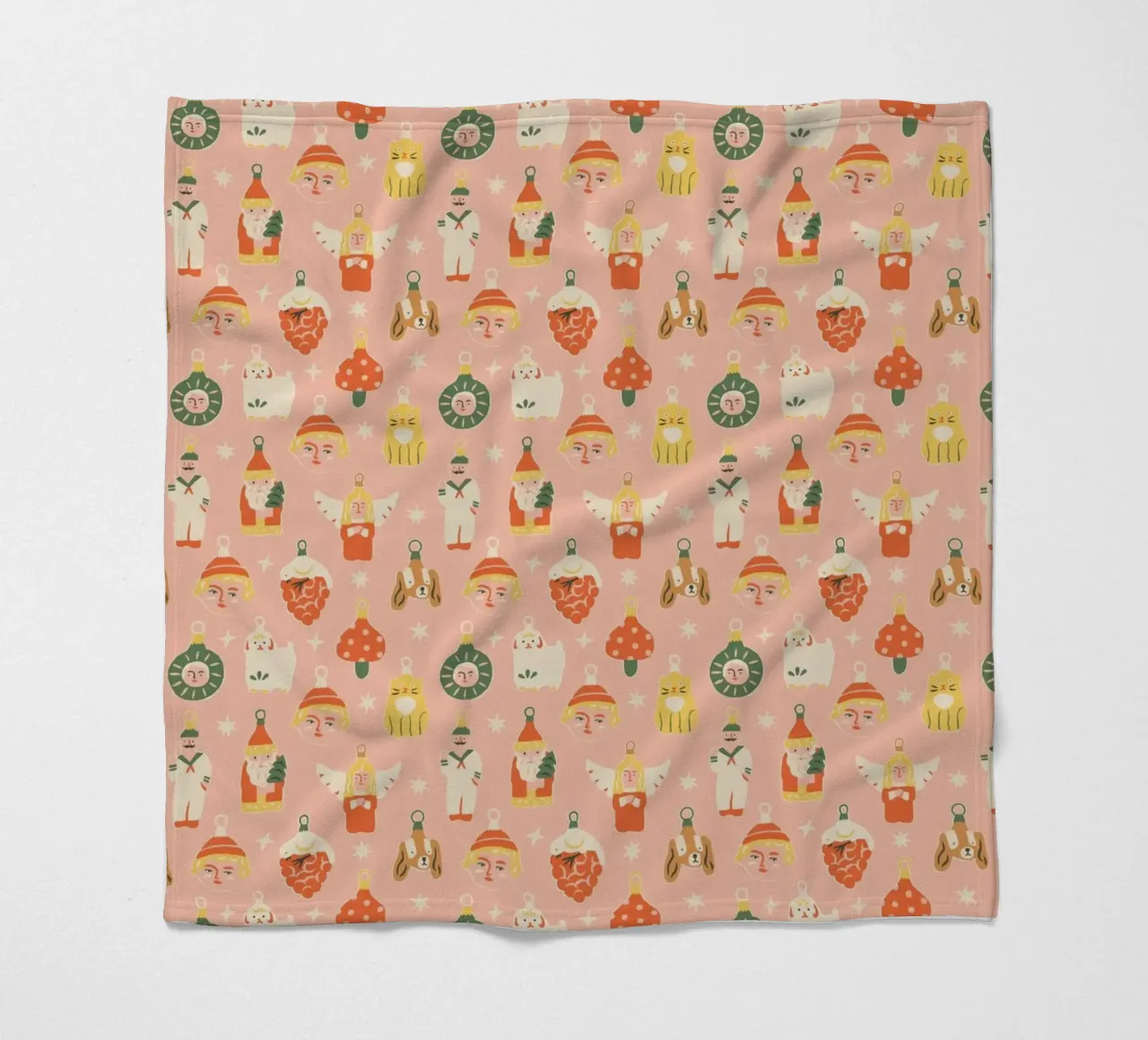 Christmas pattern No 46 coperta in pile da treechild