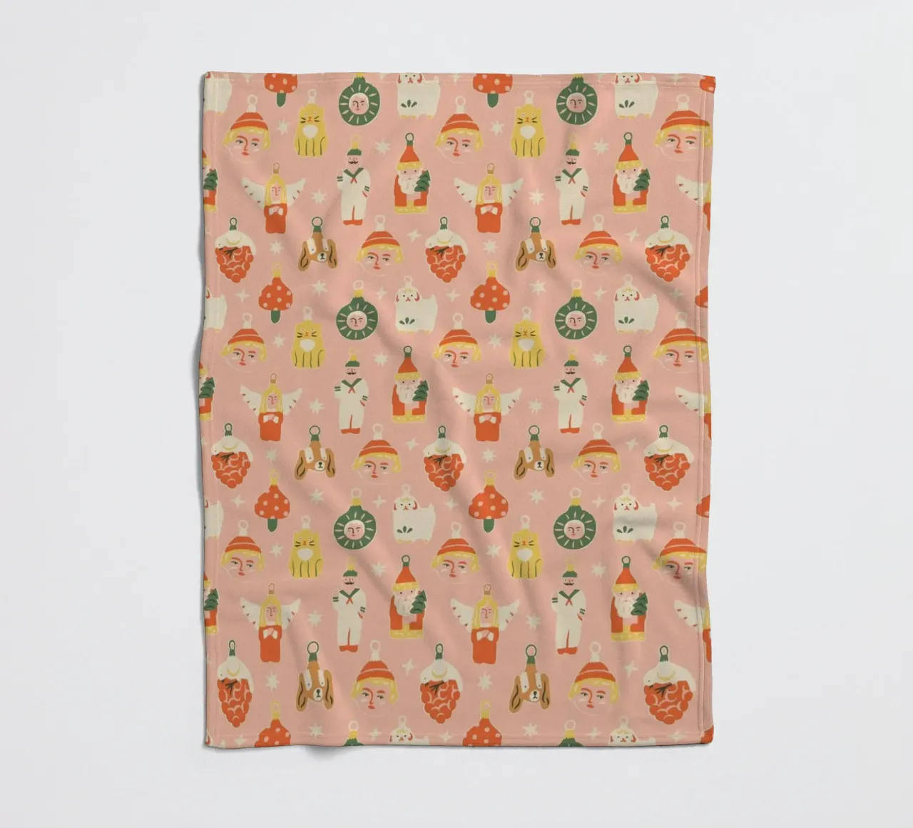 Christmas pattern No 46 coperta in pile da treechild