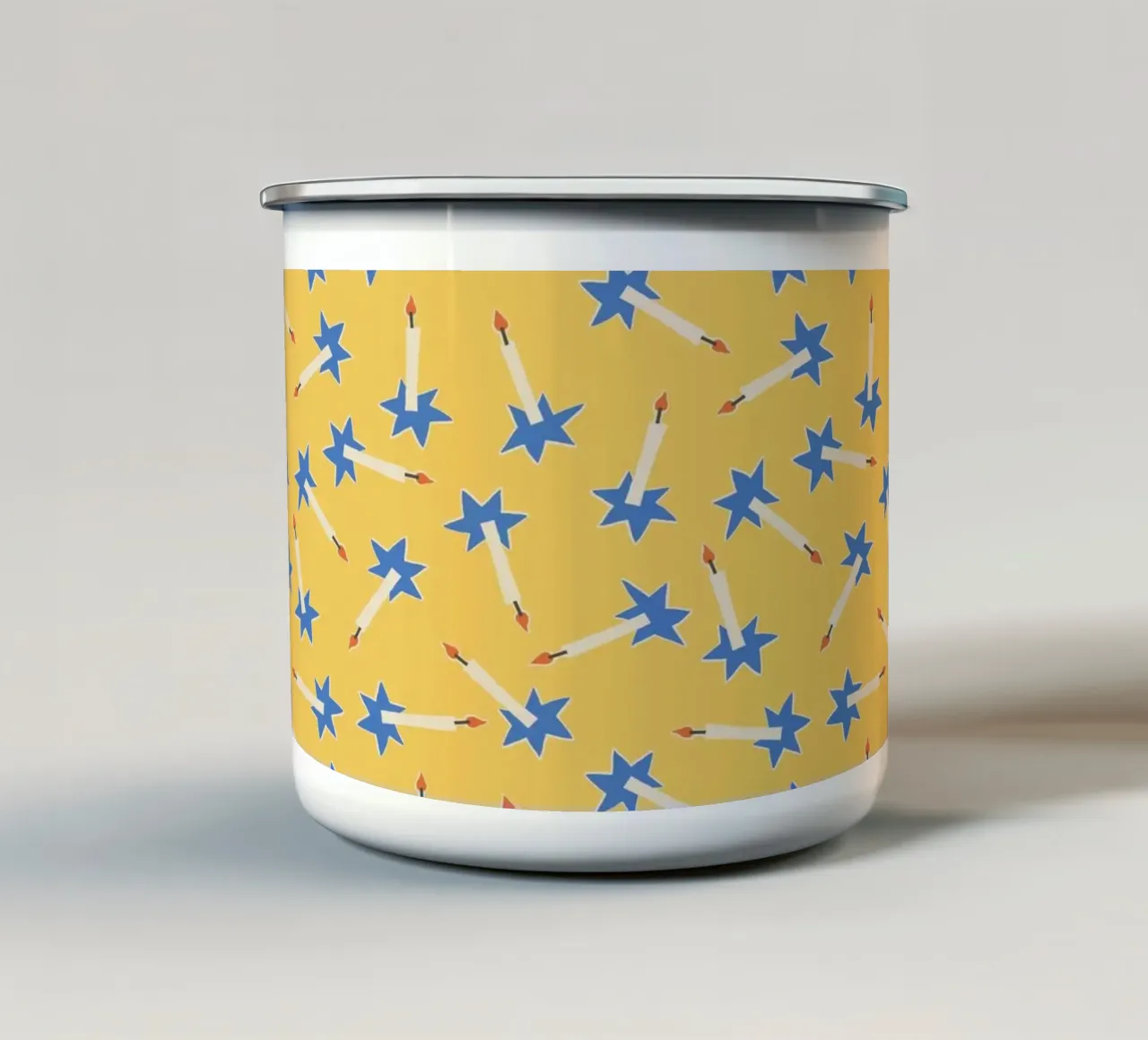 Christmas Pattern No 48 tazza in smalto da treechild