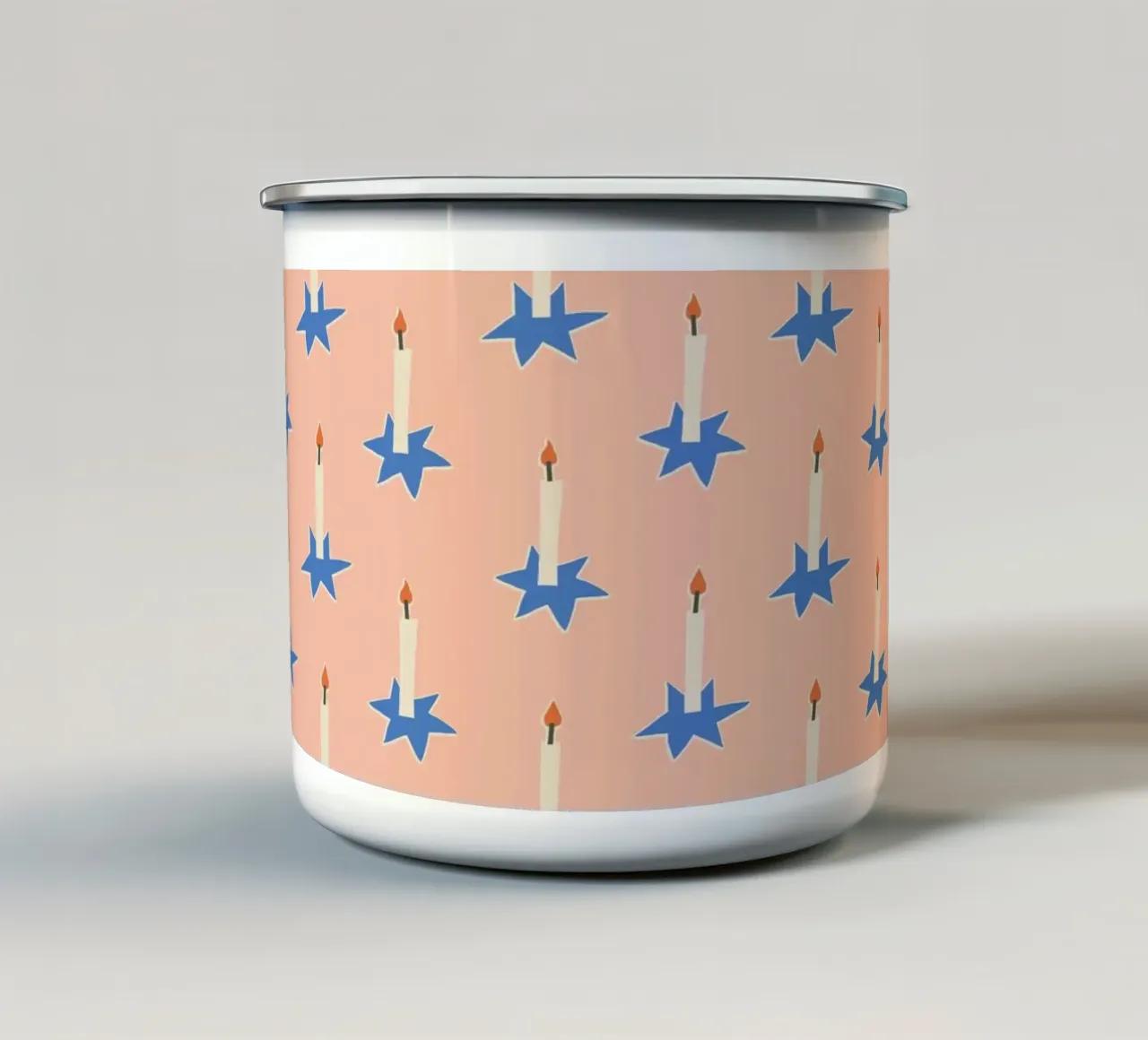 Christmas Pattern No 49 tazza in smalto da treechild