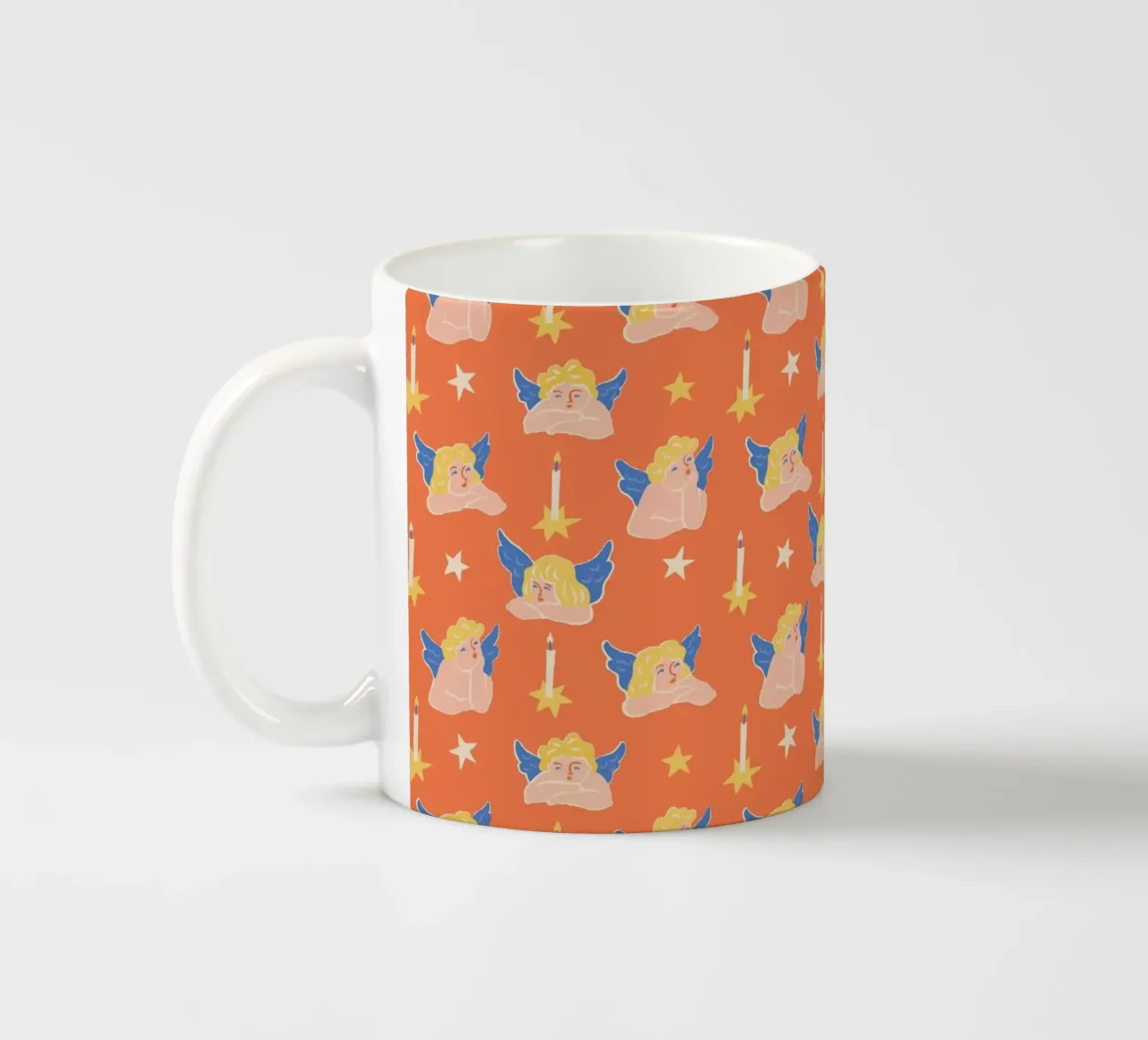 Christmas Pattern No 50 tazza in ceramica da treechild