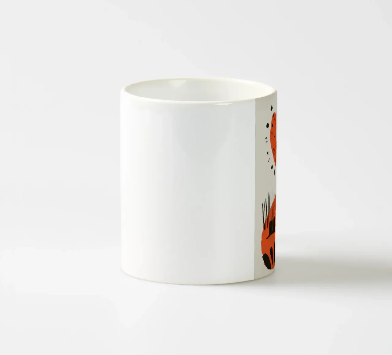 Scarabocchi astratti primordiali tazza in ceramica da Irish Strokes